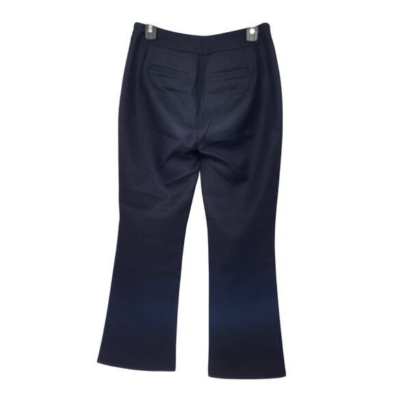 CAbi Navy Mariner High Rise Trouser Pants Flare Leg Nautical #5077 Women's 2 - Picture 10 of 10